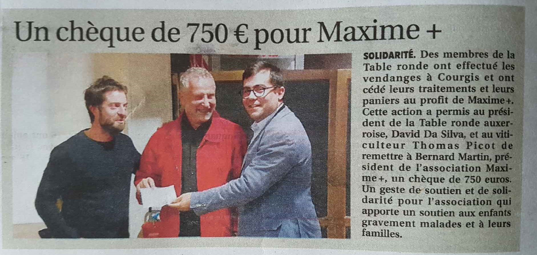 LA TABLE RONDE FAIT SES VENDANGES